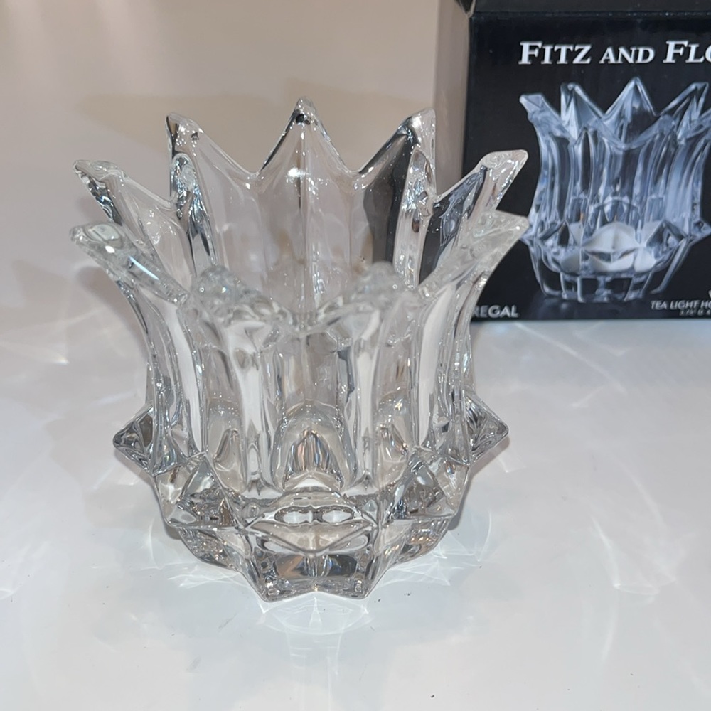 Fitz‎ and Floyd Crystal Votive Tea Light Holder